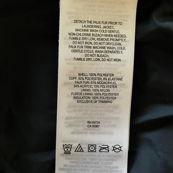 Columbia Kids Puffer Hooded Black Jacket - Size XS - 6/6X - Picture 7 of 7